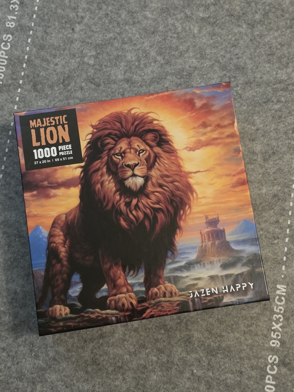 Jazen Happy Majestic Lion 1000 Piece Puzzle